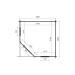  Fonteyn | Tuinhuis Module Vijfhoek Platdak 300 200052-01
